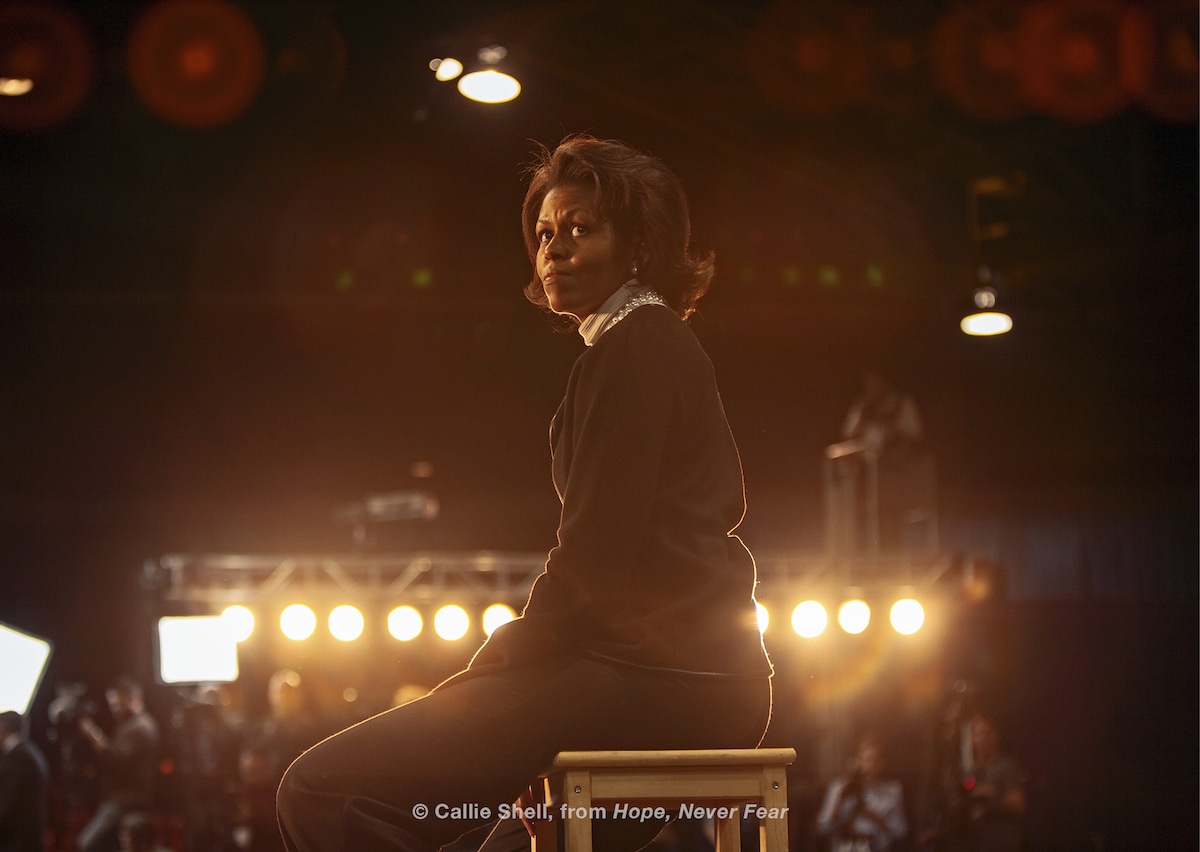 Candid Photo of Michelle Obama by Callie Smith