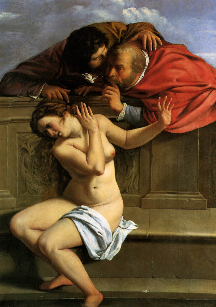 Susana y los viejos por Artemisia Gentileschi