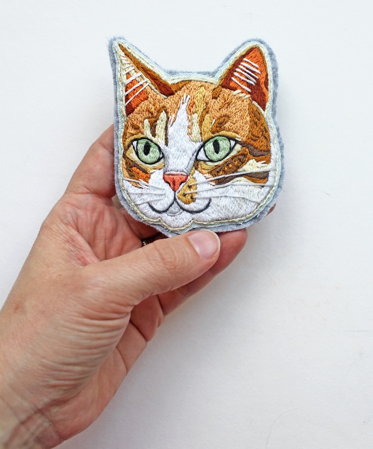 Custom Embroidered Cat Patch