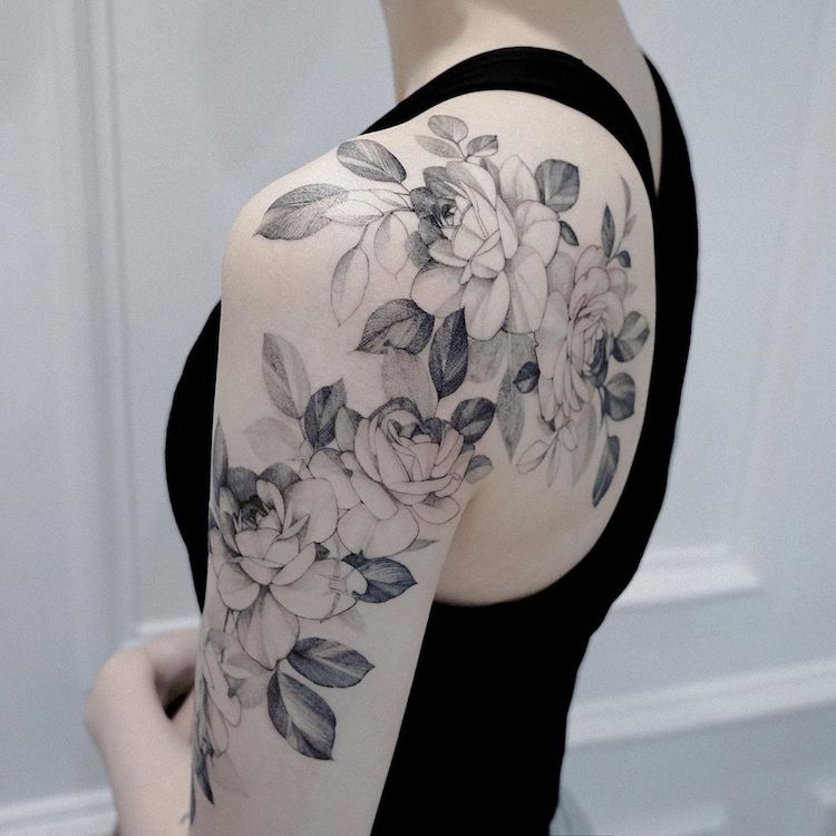 tatuajes en blanco y negro