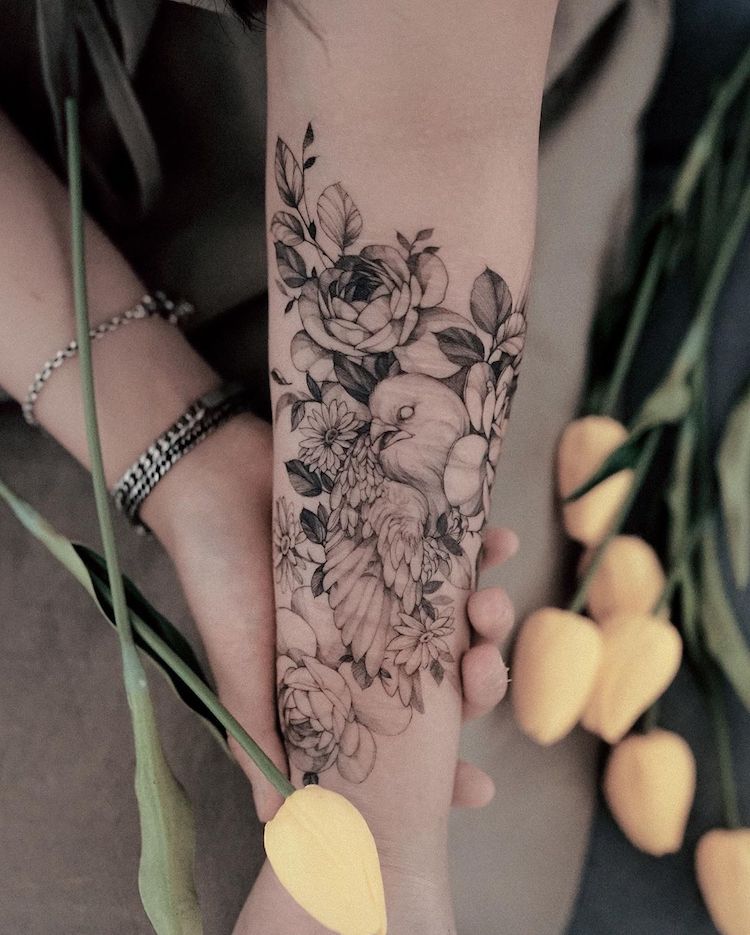 tatuajes elegantes por Zihwa