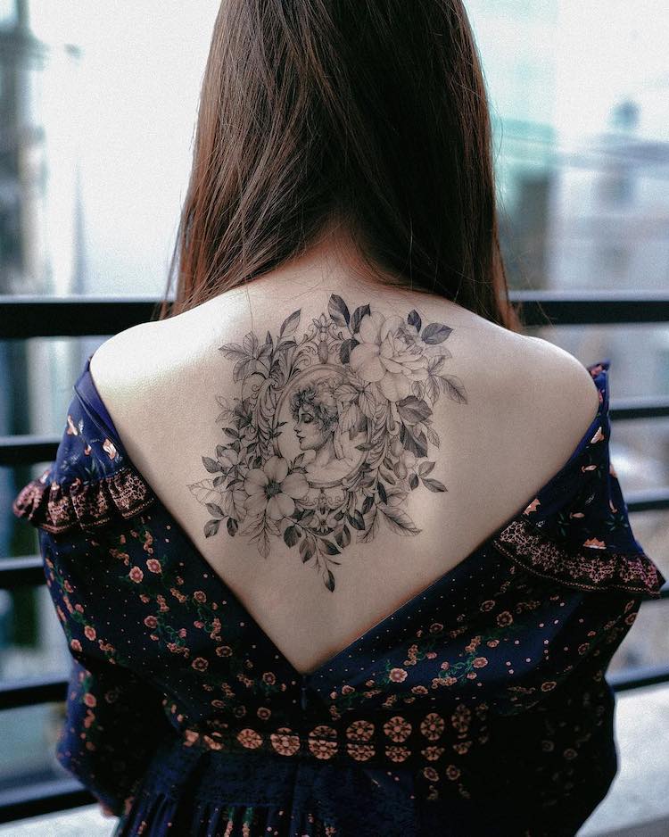 Delicate Nature Inspired Tattoos by Zihwa