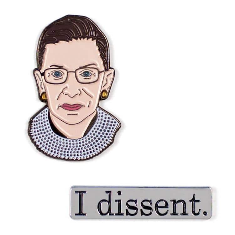 Ruth Bader Ginsburg Pins