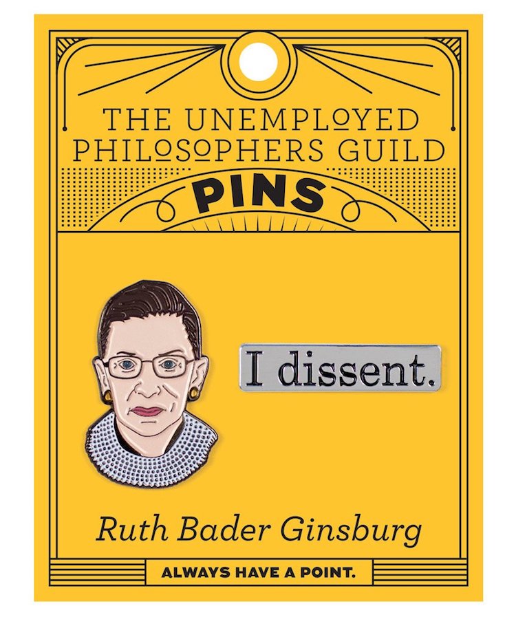 Ruth Bader Ginsburg Pin