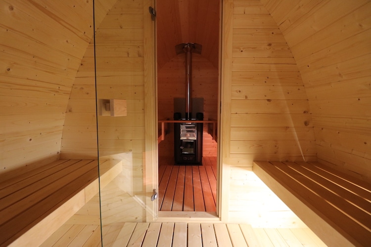 Interior of a Finnish Sauna