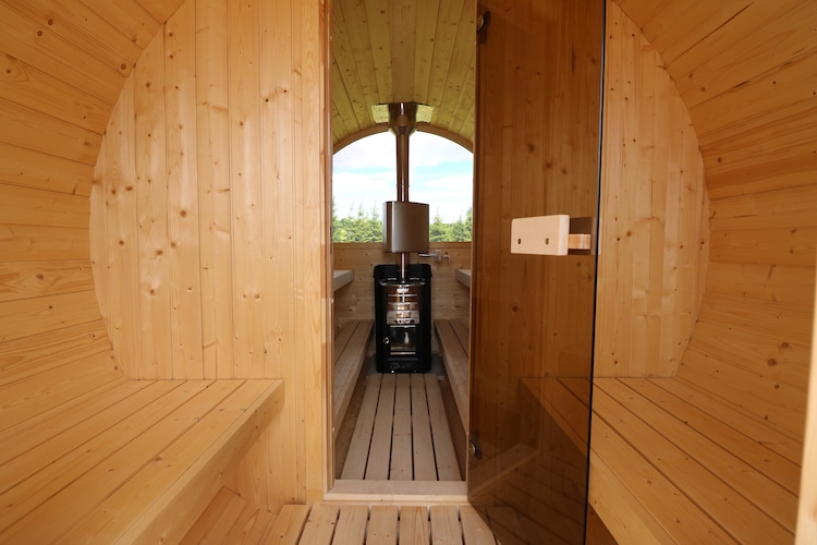 Interior of a Finnish Sauna