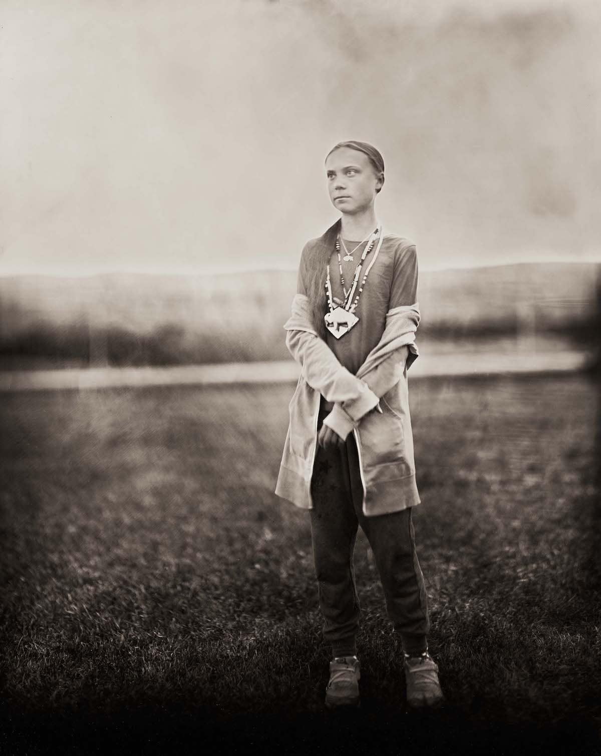 Portrait of Greta Thunberg by Wet Plate Photographer Shane Balkowitsch