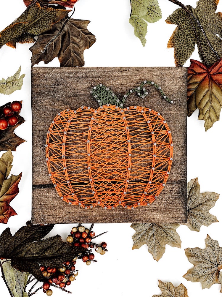 Pumpkin String Art