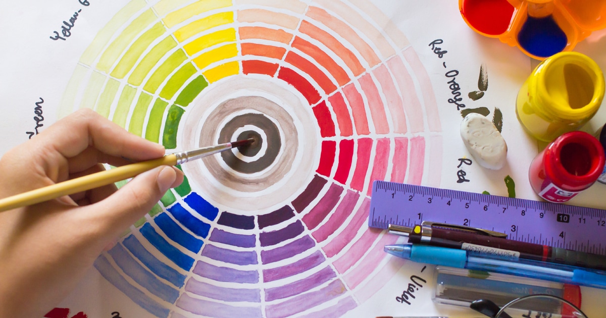 color wheel art design