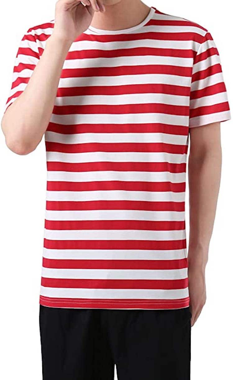 Red and White Striped T-Shirt