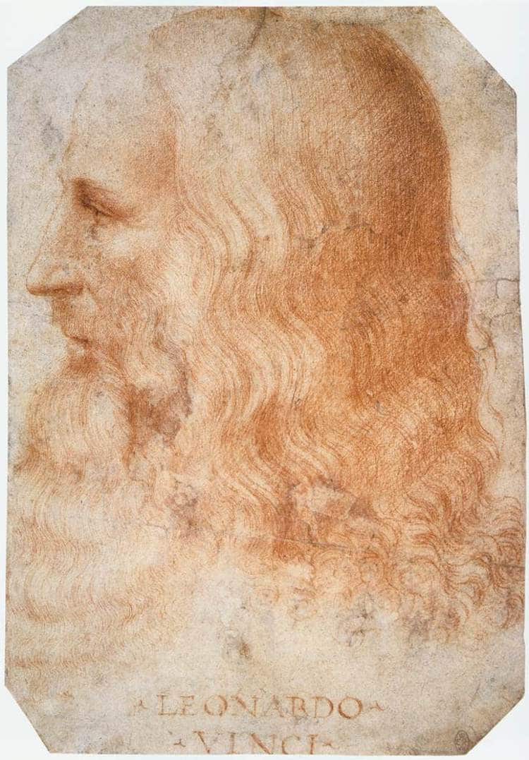 Retrato de Leonardo Da Vinci