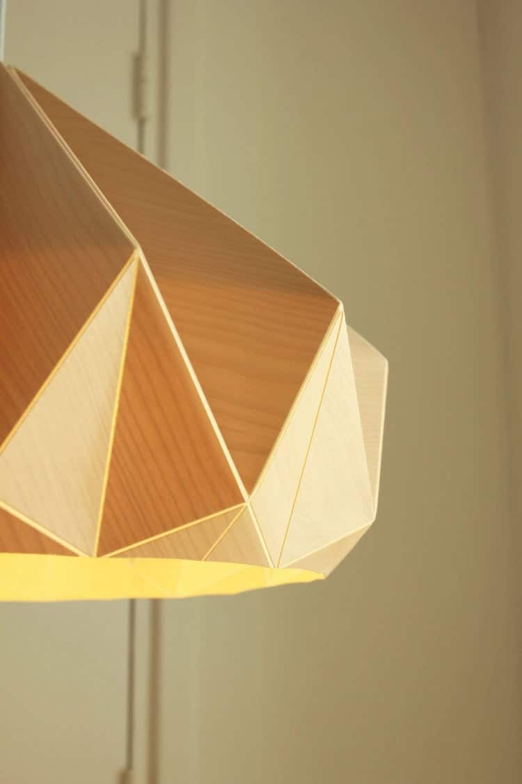 Origami Wood Lamp