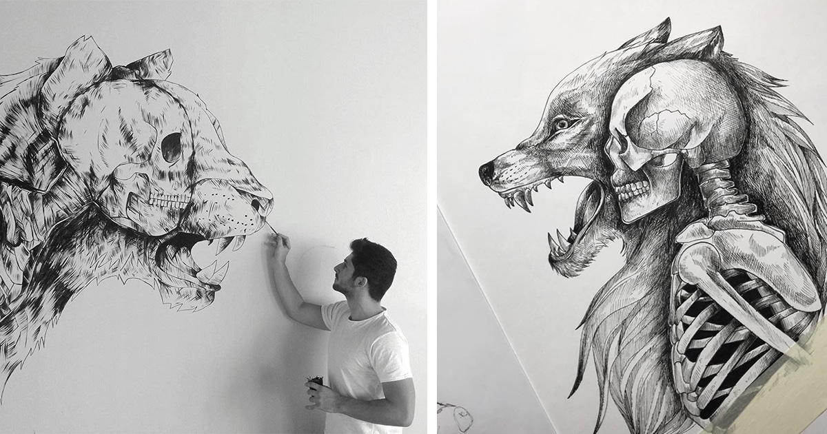 Pen and Ink Drawings Illustrate the Human Connection with ...