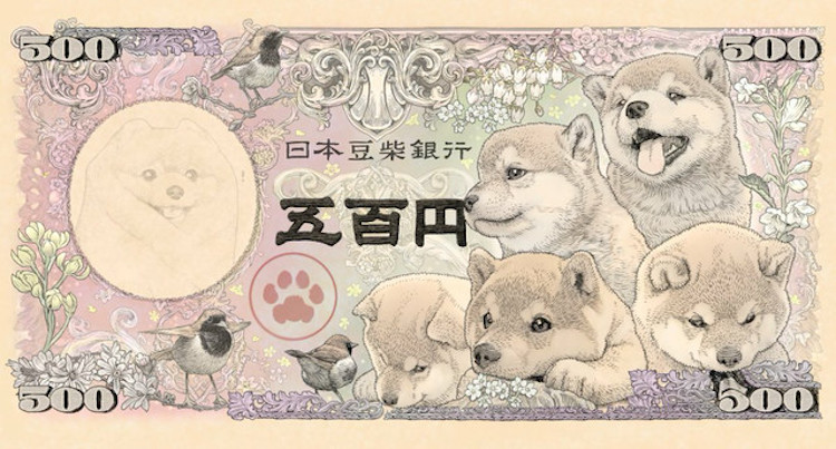 Artist Designs Shiba Inu Inspired Bank Notes That Are Too