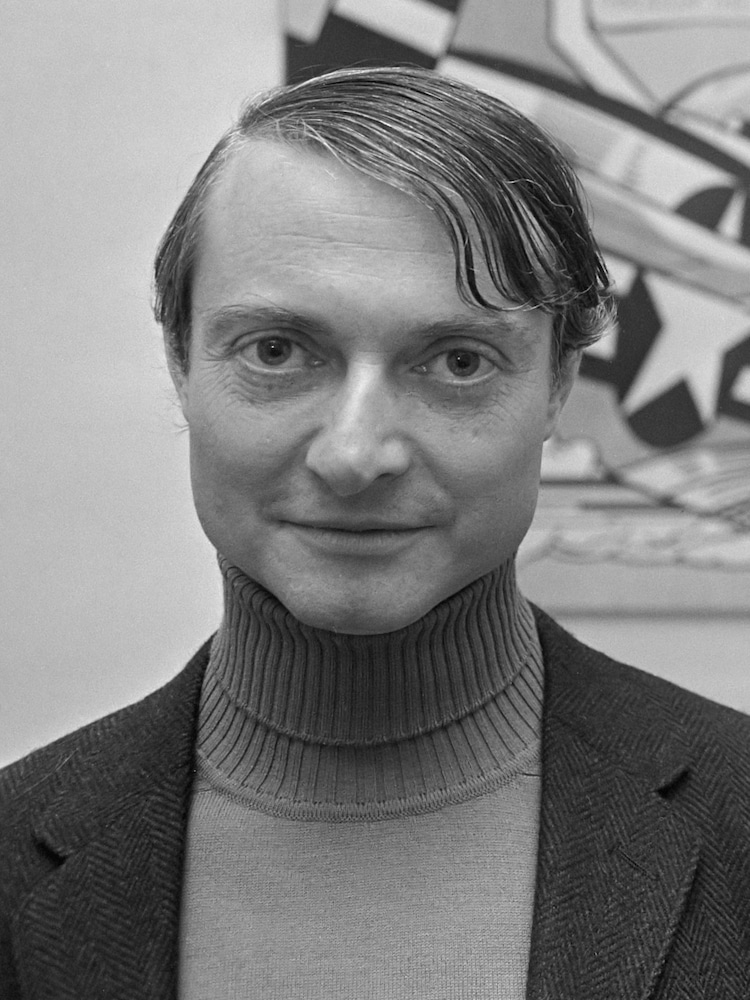 Retrato de Roy Lichtenstein en 1967