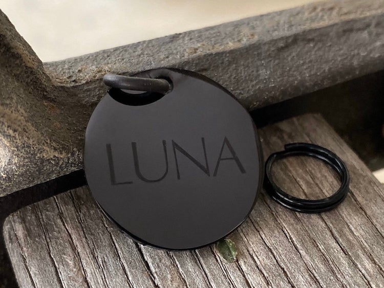 Black Stainless Steel Dog Tag