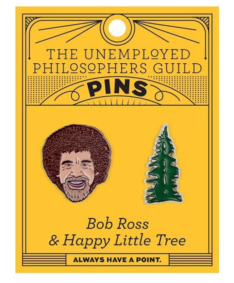 Bob Ross Enamel Pin Set