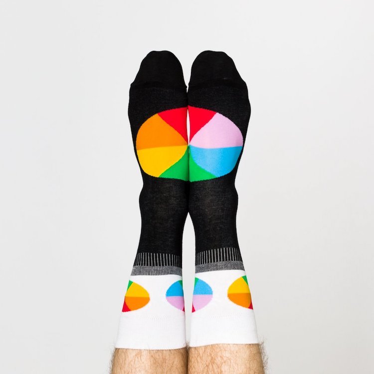Color Wheel Mens Socks