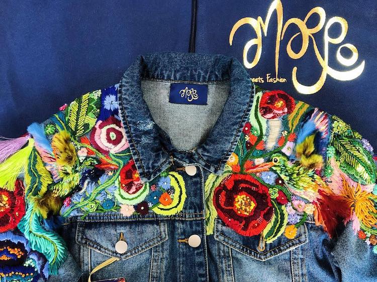 Custom Embroidered Jackets by Ana Maria Restrepo Amarpo