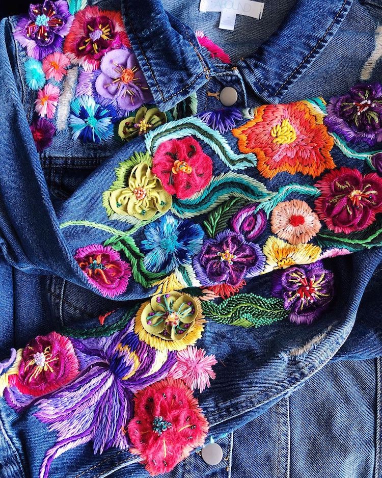 Custom Embroidered Jackets by Ana Maria Restrepo Amarpo