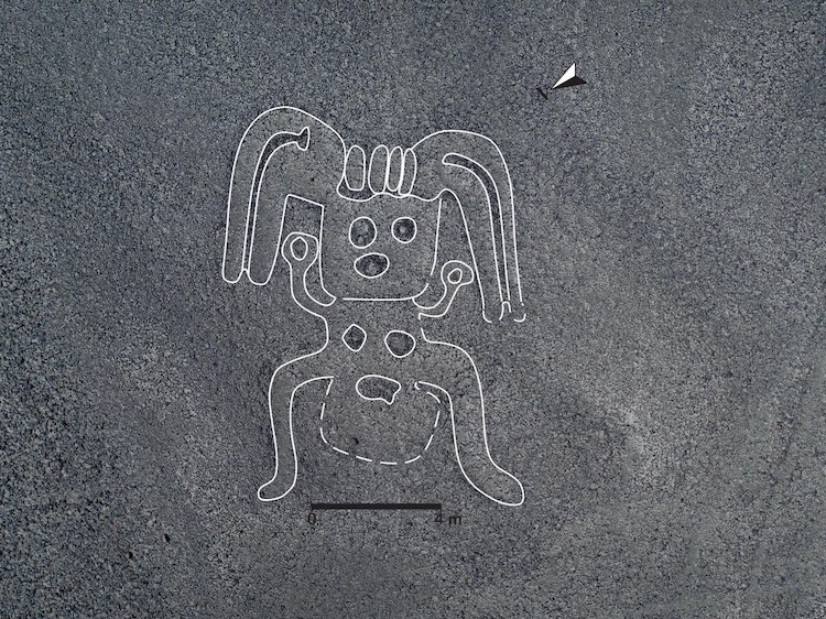Geoglyph in the Shape of a Human at Nazca Lines