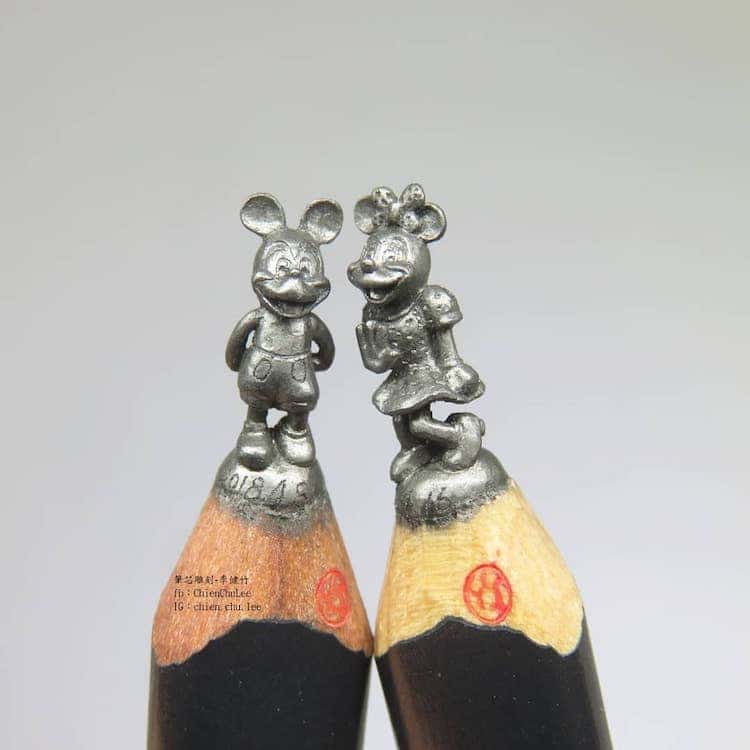 Pencil Lead Sculpture by Chien Chu Lee