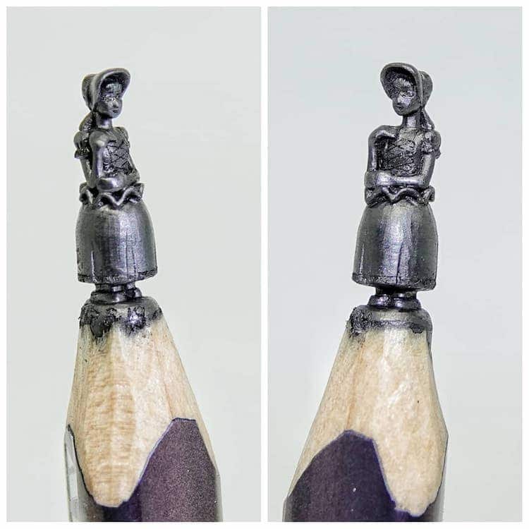 Pencil Lead Sculpture by Chien Chu Lee