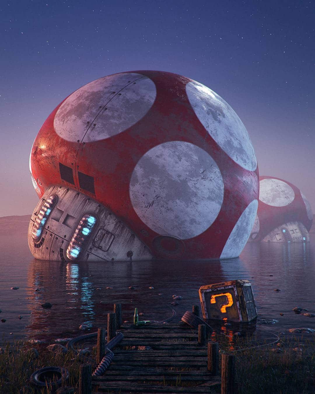 Pop Culture Dystopia Art Numérique par Filip Hodas