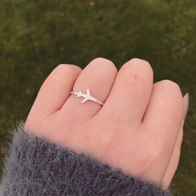 Tiny Airplane Ring
