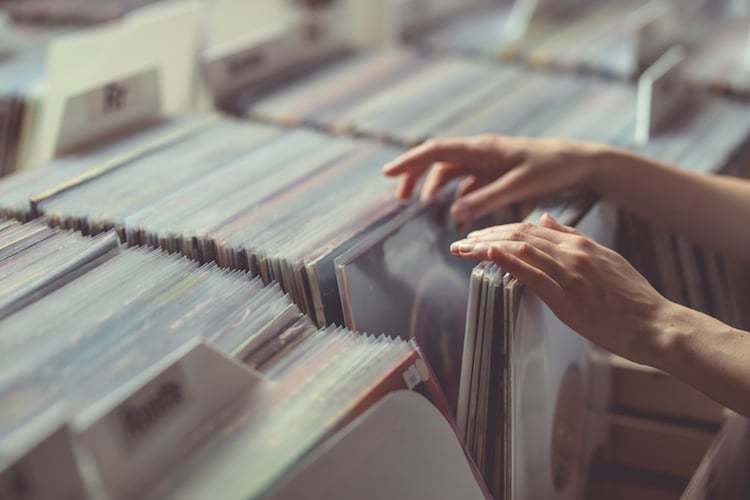 Searching Through Vinyl Records