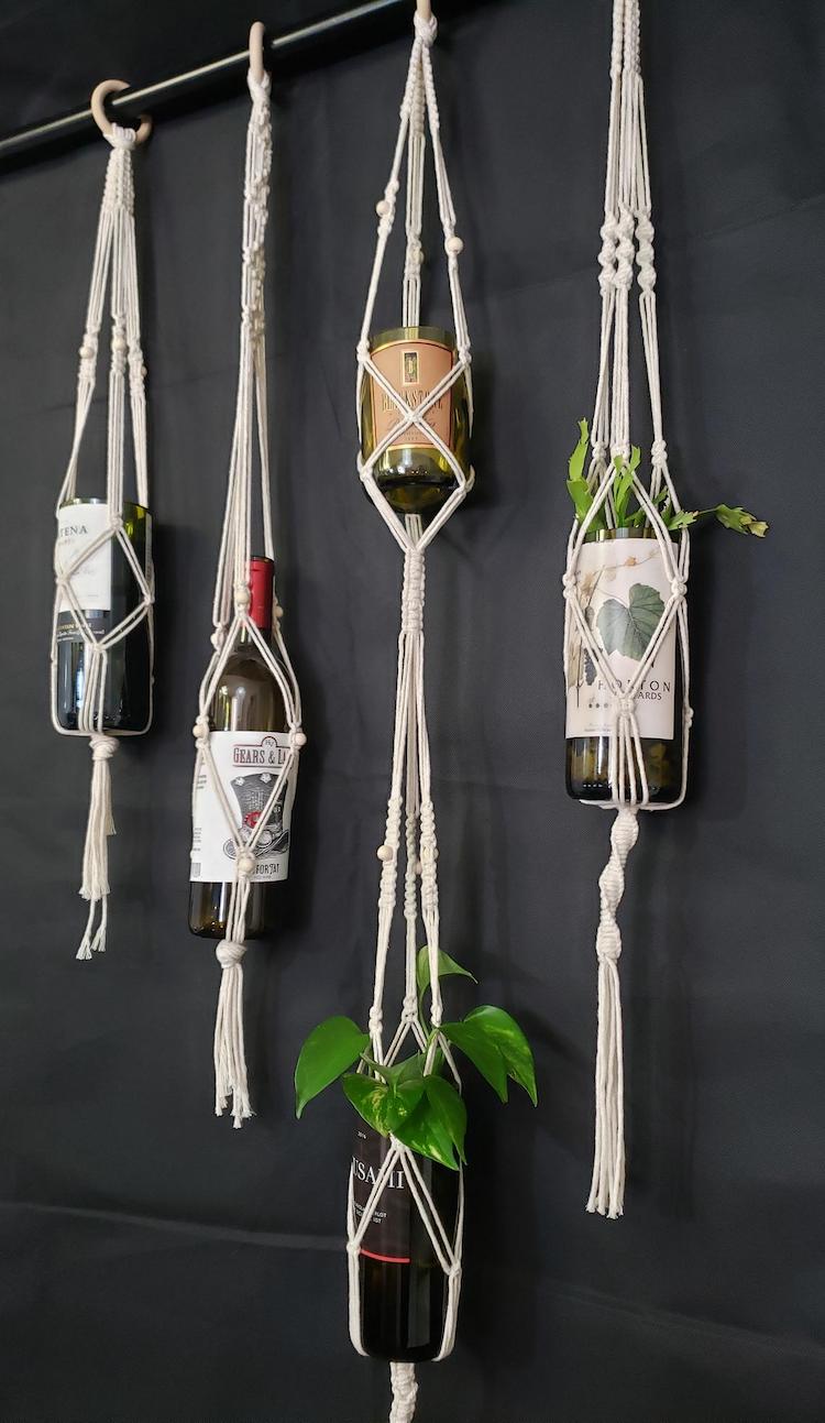 Macrame Wine Bottle Hanger