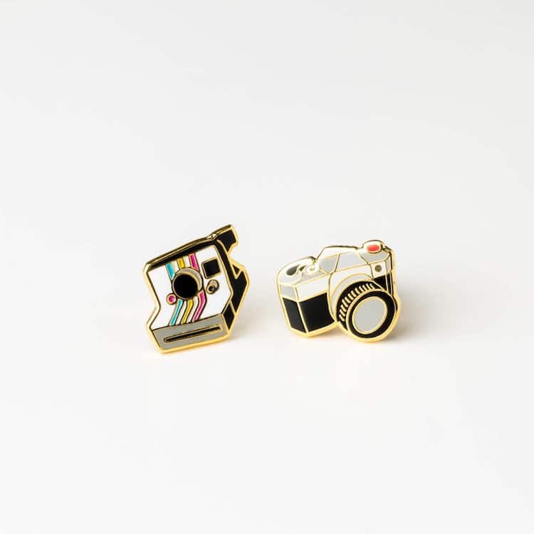 Mismatched Camera Earrings