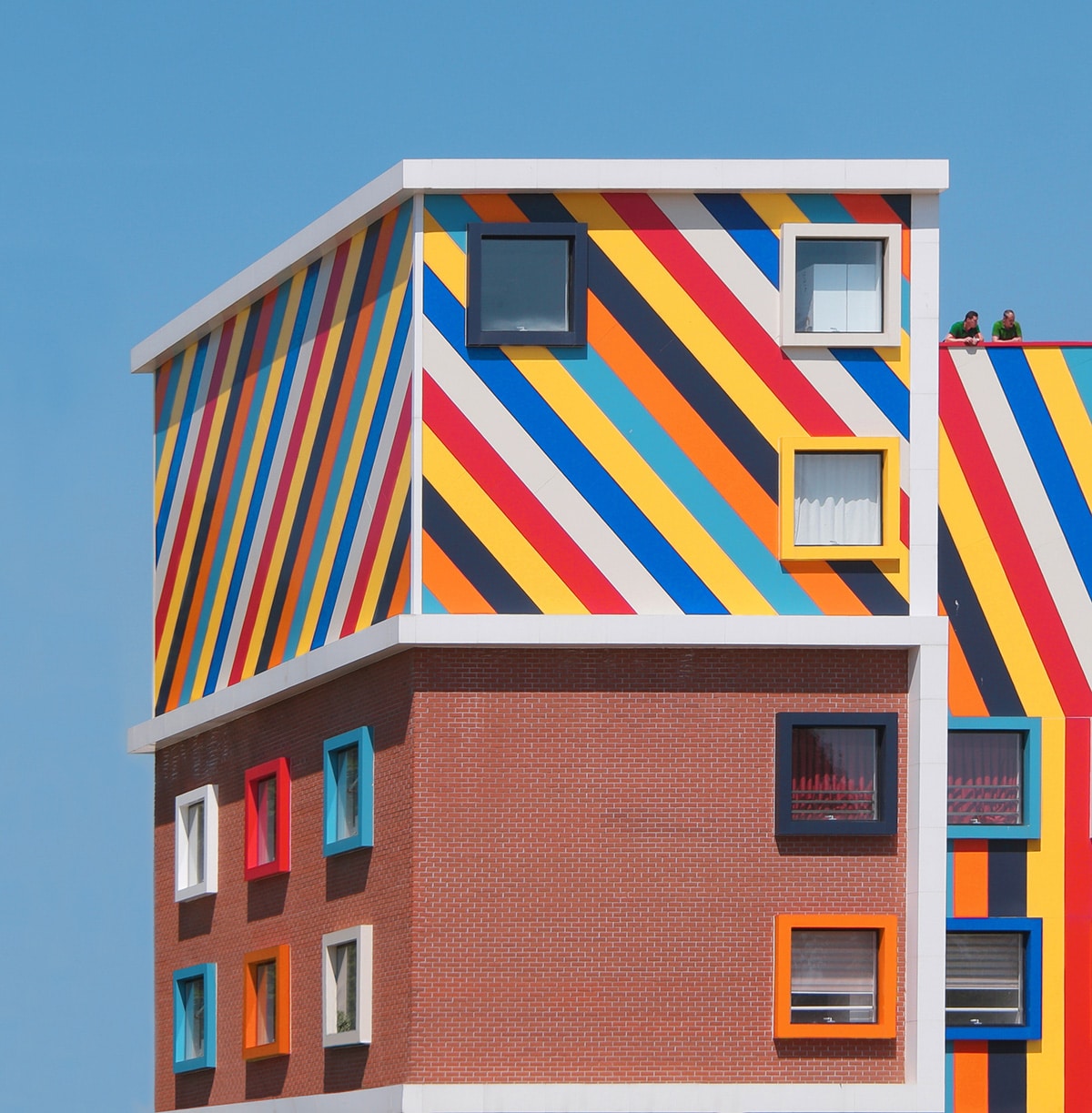 Rainbow Colored Building