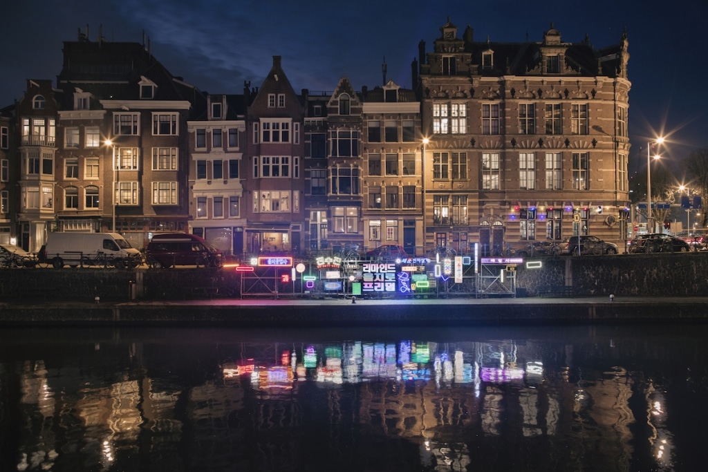 Arte luminoso en Ámsterdam