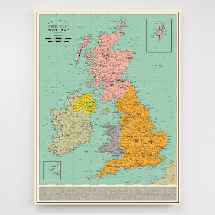 UK Song Map by Dorothy