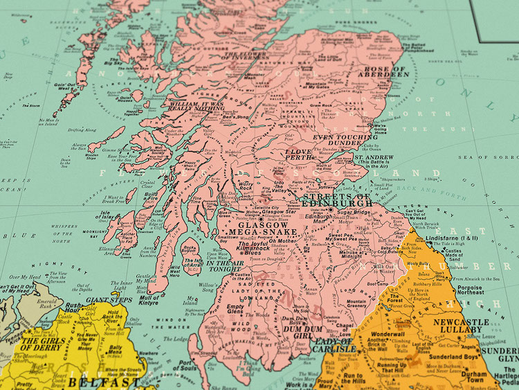 Music Map of the UK