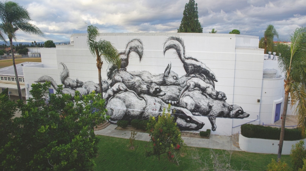 ROA Mural in Los Angeles