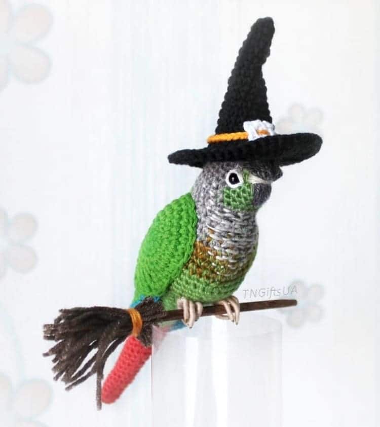 Crochet Bird Sculpture