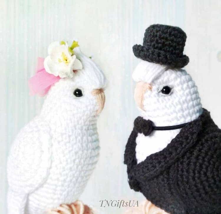 Crochet Bird Sculpture