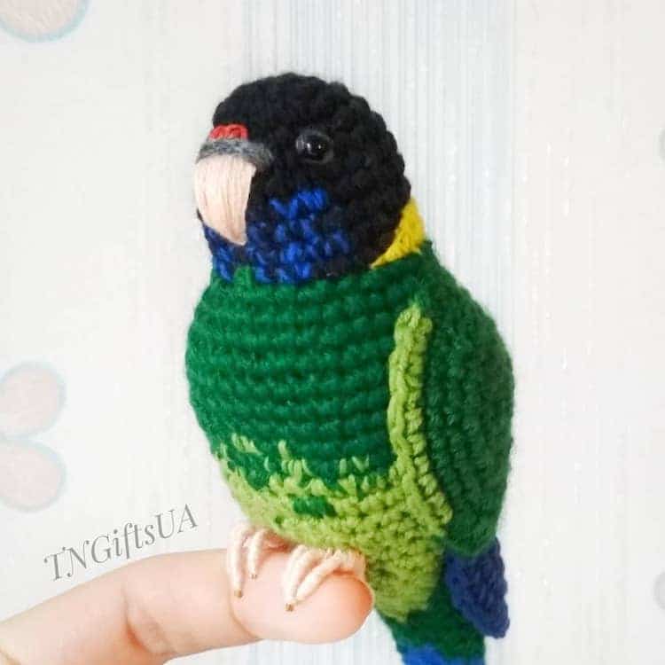 Crocheted 3D Bird Sculpture
