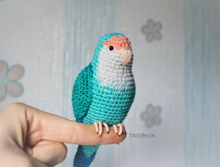 Amigurumi Bird Sculpture