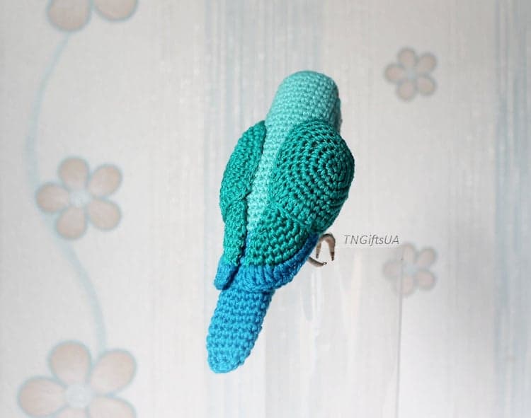 Amigurumi Bird Sculpture