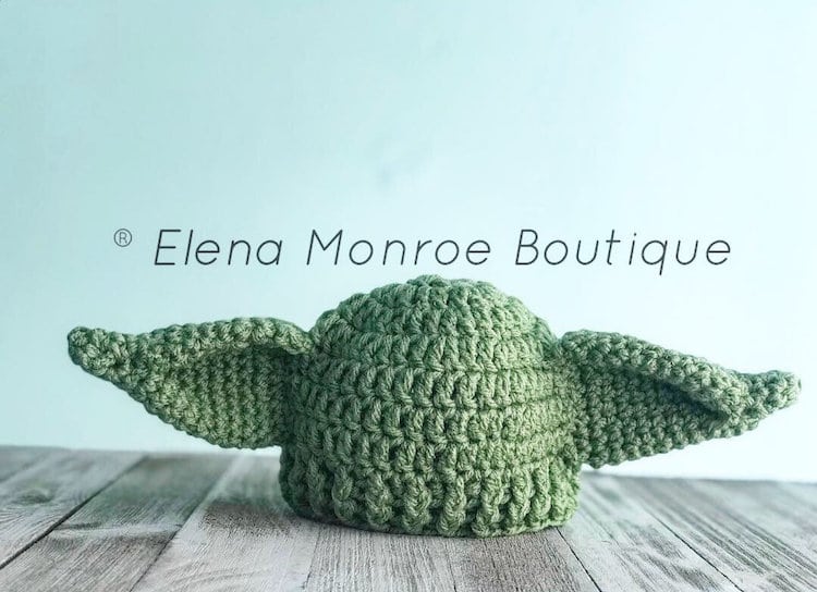 Baby Yoda gorro tejido bebe yoda