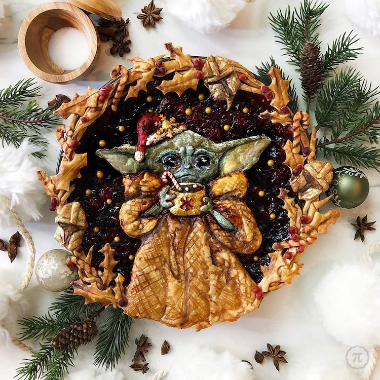 Baby Yoda Pie by The Pieous Jessica Leigh Clark-Bojin