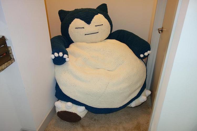 giant snorlax bean bag