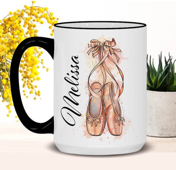 Regalo de baile para niñas pequeñas, amor a bailar, bailarina de bailarina,  personalizado.