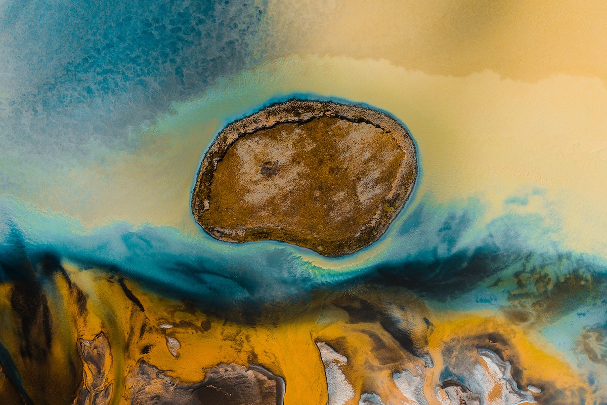 Abstract Aerial Iceland Photos by Gabor Nagy