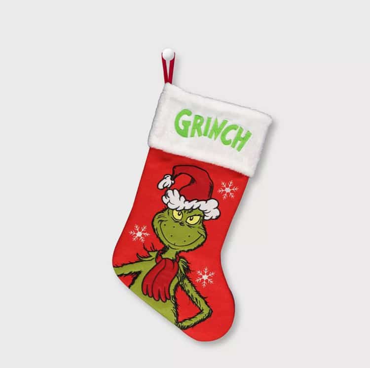 Calcetín de Navidad Grinch