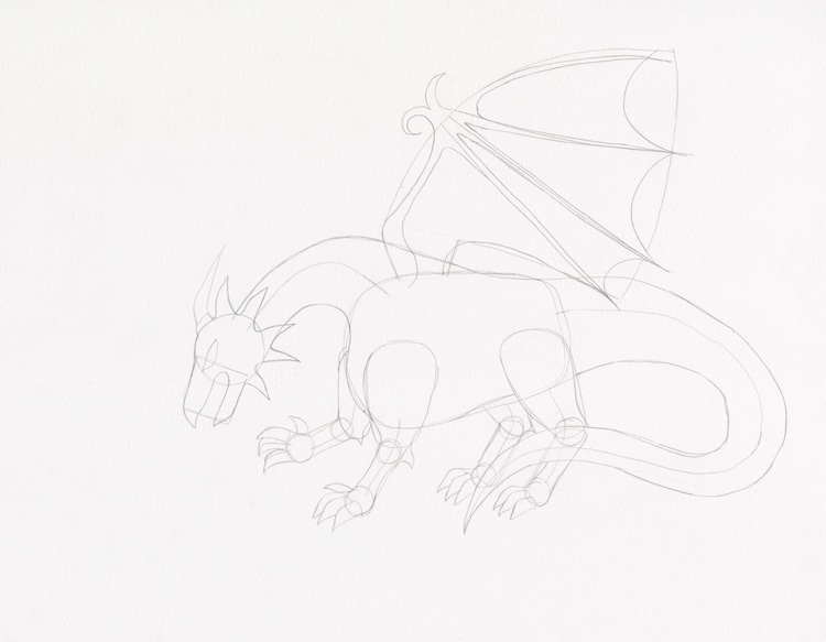 How to Draw a Dragon - Instructions for Easy Dragon Drawing