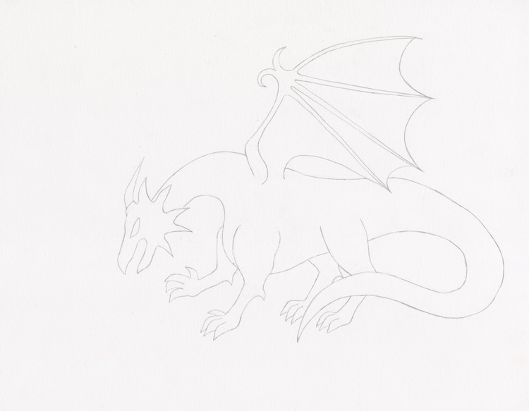 How to Draw a Dragon Step 5